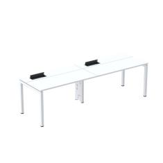 Mesa Plataforma para Coworking para 2 Pessoas 160x792 Psc160 Branco
