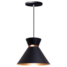 Pendente Lustre Luminária Berlin 15cm Preto