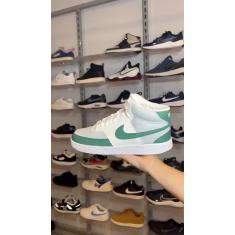 Tênis Nike Court Vision Mid Masculino Cor Cinza/Verde Branco - 41