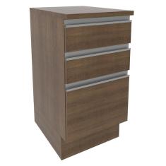 Balcão Glamy 40cm 3 Gavetas Rustic Madesa