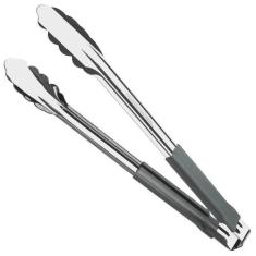 Pegador Inox Cabo Emborrachado Utilitá Cinza 30cm Tramontina, Cinza, 1