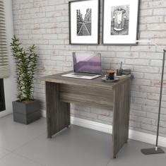 Escrivaninha Mesa De Escritório 0,80m Tampo 30mm Work30 Carvalho Dark