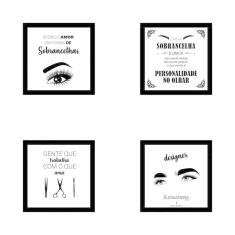 Kit De Quadros Decorativos Em Mdf Designer Sobrancelhas 07