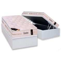 Cama Box Baú Solteiro: Colchão Molas Ensacadas Castor Pocket Kingdom A