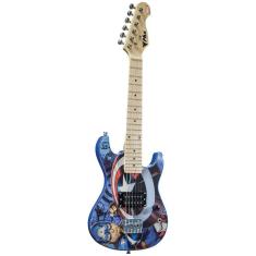 Guitarra Kids Marvel Capitão América Gmc-K2