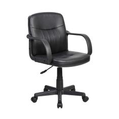 Cadeira de Escritório Secretária Giratória Clean Preta