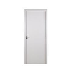 Kit Porta de Madeira Lisa 215x84cm com Batente de MDF Ultra 16cm Melamínico MGM Branco