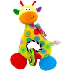 Genérico Girafa Espiral Carrinho Com Chocalho Bebe Joaninha Abelha Coruja Bebê Animal Tecido Pelúcia Minky Algodão