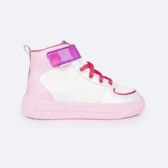 Tênis Cano Médio Pampili XP 21 Branco e Colorido 667.115-Feminino