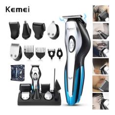 Máquina de Cortar Cabelo Sem Fio Kemei 11 em 1 - Aparador de Barba e P
