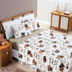 Jogo de Cama Solteiro 3 peças malha fio penteado coleção Quality - Fei