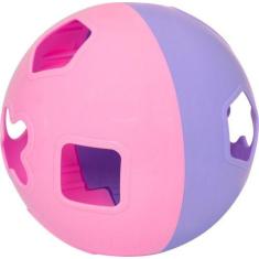 Bola Didática Brinquedo Com Blocos De Encaixar Mercotoys