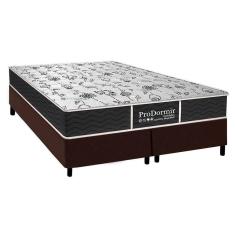 Cama Box Queen: Colchão Molas Probel Prolastic Sleep + Base Crc Suede Brown(158X198)