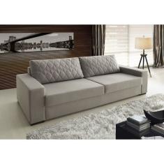 Sofá Living 160Cm 2 Lugares Aveiro Raízes Cinza