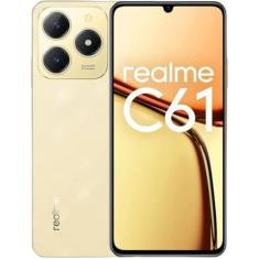 Realme C61-256GB - 8GB Ram - Câmera 50MP - Bateria 5000mAh - Tela de 6,74'' - Dourado