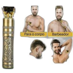 Máquina de Barbear Recarregável - Buda Dourado - Valecom