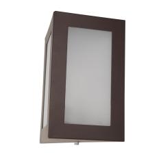 Arandela Triangular Alumínio Parede Externa/Interna Marrom