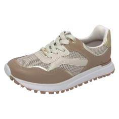 Tênis Feminino Vizzano Sneaker Casual Bege 38