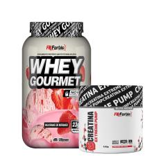 Kit Whey Protein Gourmet Pote 907g + Creatina Extreme Pump Elite Series 150g - FN Forbis Nutrition-Unissex