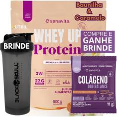 Whey Protein UP SANAVITA 3W Isolado Concentrado Hidrolisado e COQUETEL