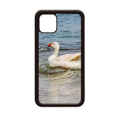 Capa para iPhone 11 Pro Max com imagem da natureza e ganso de água do oceano para Apple Mobile