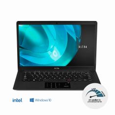 Notebook Ultra, com Windows 10 Home, Processador Intel Pentium, Memória 4GB RAM e 120GB SSD, Tela 14,1 Pol. HD, Preto - UB320 UB320