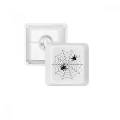 Inseto Spider Black Cobweb Ilustration Teclado mecânico PBT Gaming Upgrade Kit