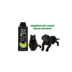 Shampoo Pelos Escuros Pet Clean 700ml Cães Cachorros Pet