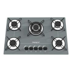 Fogão Cooktop Chamalux 5 Bocas Tripla Chama Prata 110v/220v