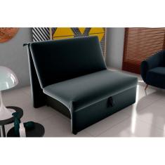 Sofá Cama Malu Veludo Preto E451 - Matrix