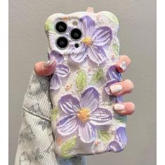 UEEBAI Capa Ripple para iPhone 13 Pro Max, linda capa prateada em forma de onda para iPhone, capa de telefone 3D bonita estética, capa de ondulação de água, design cromado 3D para mulheres e meninas,