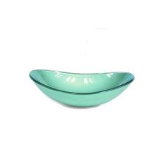 Cuba de vidro oval 55cm  verde - Cubas e Gabinetes
