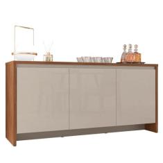 Buffet Aparador Madrid 3 Portas - Casa D, Cedro/Off White