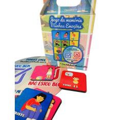 Jogo Da Memória Meus Sentimentos 7 Pares Autistas Tabuleiro - Reidopen