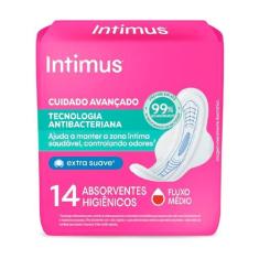 Absorvente Intimus Ultrafino Antibacteriana com Abas 14 Unidades