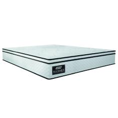 Colchão Casal Queen Gazin Maximus Molas Ensacadas 158x198x24cm Cinza / Branco - Suporta até 120Kg por Pessoa