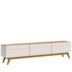 Rack Classic 3 Gavetas 1.8 Imcal 11233 Off White Nature Sala