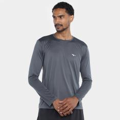 Camiseta Mizuno Nirvana Manga Longa Masculina-Masculino