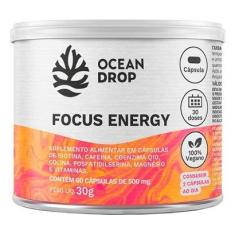 Focus Energy 60 Cáps 500mg Fosfatidilserina Cafeína Coq10 Colina Ocean Drop-Unissex