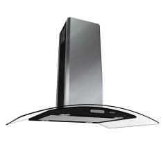Coifa de Ilha CVC Nardelli Vidro Curvo Black 90cm 50014430