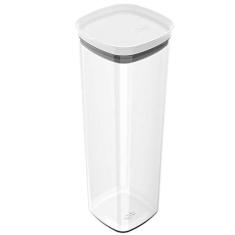 Pote Hermético Para Alimentos Com Tampa 2 Litros Vedação Em Silicone Branco