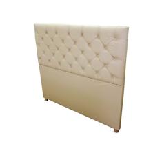 Cabeceira Com Pés Capitonê King Corino Bege 195 x 120