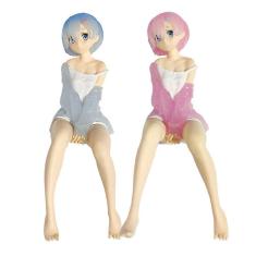 2pcs Rem Ram figura modelo de brinquedo
