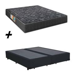 Cama Box Bipartido Casal + Colchão Portobel Verona D28 60x138x188