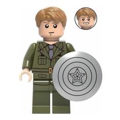 Boneco Blocos De Montar Steve Rogers Capitão América