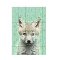 Quebra-Cabeça Exclusivo Animais Fofinhos Lobinho De 60 Peças - Coleção