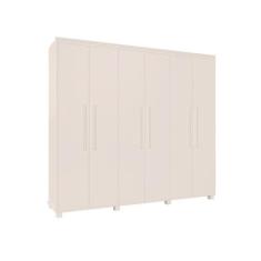 Guarda Roupa 6 Portas 4 Gavetas Madri Branco Camas Fênix - FENIX