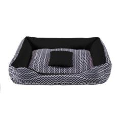 cama pet medio 60 x 50 caminha para cachorro fundo impermeavel com zip
