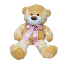 Urso De Pelúcia Na Cor Doce DE Leite Super Macio 50 Cm - Com Laço Colo