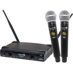 Microfones Sem Fio Lyco Duplo Uh02mm Com Display